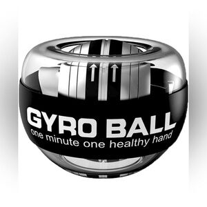 Gyro Ball Hand Exerciser - Black and Silver